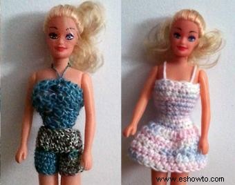 Patrones de ropa de Barbie de ganchillo gratis