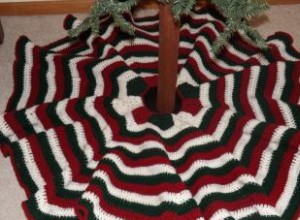Patrón de falda de árbol de Navidad de ganchillo gratis