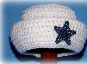 Patrón Fácil: Cómo Tejer un Gorro de Marinero Redondo a Crochet para Bebés