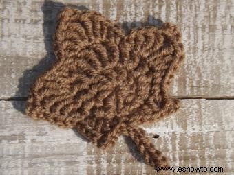 Cómo tejer hojas a crochet