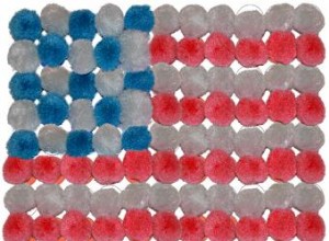 Artesanías con la bandera estadounidense para niños