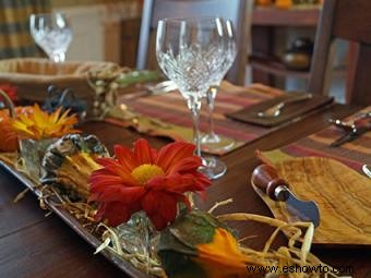 Ideas para centros de mesa de otoño