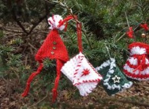 Patrones Fáciles de Punto para Adornos Navideños Hechos a Mano