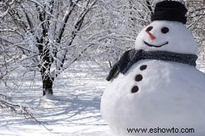 Artesanías de muñecos de nieve para niños