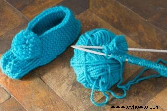 Patrones de pantuflas tejidas