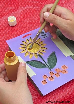 Cómo pintar con diseños de plantillas