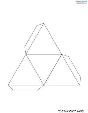 Cómo doblar una pirámide de papel