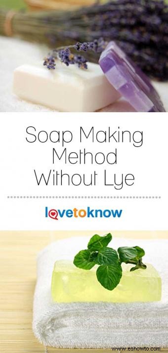 Método para hacer jabón sin lejía