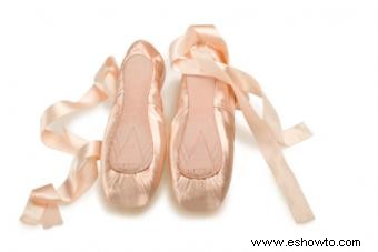 Zapatillas de ballet con lazo al tobillo