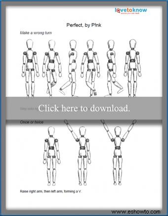 Pasos de baile y diagramas imprimibles