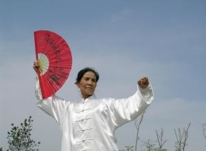 Danza de abanicos chinos