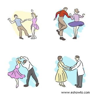Imágenes prediseñadas de baile de los años cincuenta