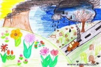 Actividad artística para enseñar los colores a niños en edad preescolar en francés