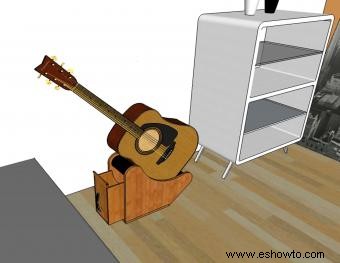 Planos de soporte de guitarra