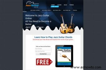 Cómo encontrar lecciones gratuitas de guitarra de jazz