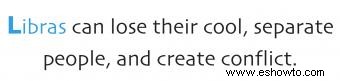 Características negativas y positivas de Libra
