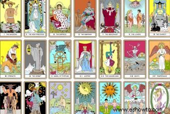 Términos y definiciones de las cartas del Tarot de la A a la Z