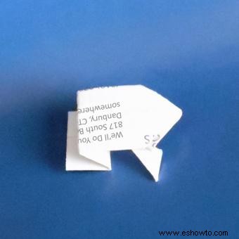 Tarjeta de presentación Origami