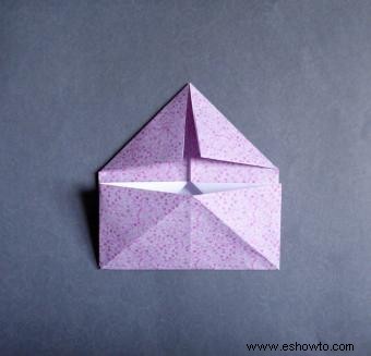 Cómo hacer origami con un papel en forma de rectángulo