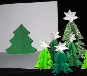 Árbol de Navidad de Kirigami