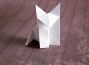Cómo hacer un lobo de origami