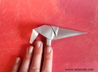 Instrucciones del elefante de origami