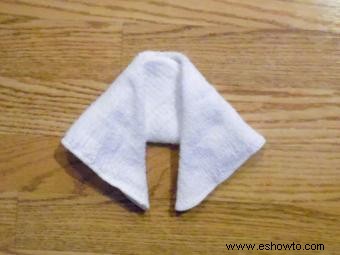 Cómo hacer un ratón de origami con toalla