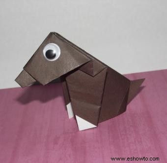 Cómo hacer un perro de origami