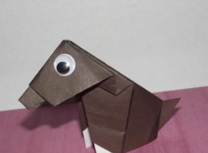 Cómo hacer un perro de origami