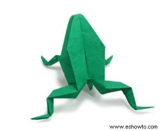 Cómo hacer una rana de origami