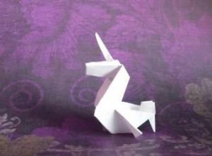 Cómo hacer un unicornio de origami