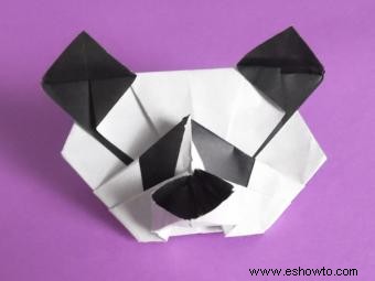 Hacer un panda de origami