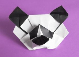 Hacer un panda de origami