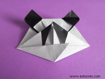 Hacer un panda de origami