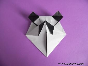 Hacer un panda de origami