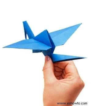 Pájaros voladores de origami
