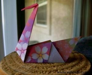 Cisnes de origami para principiantes
