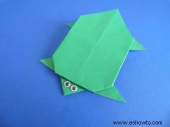 Instrucciones para la tortuga de origami