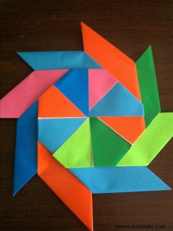 Hacer una corona de origami fácil