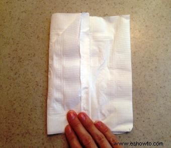 Cómo doblar servilletas de papel