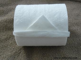 Cómo hacer un velero de papel higiénico de origami