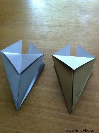 Cómo hacer adornos de origami