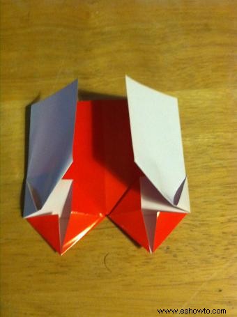 Cómo hacer tarjetas de lugar de origami