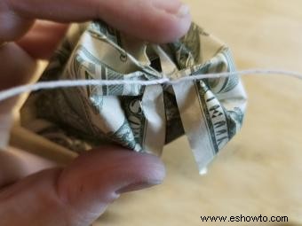 Money Origami Rose