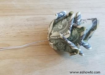 Money Origami Rose