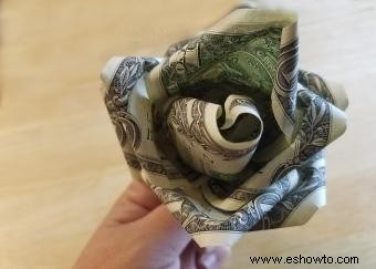 Money Origami Rose