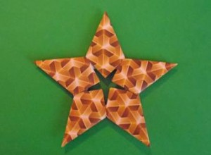 Estrellas navideñas de origami