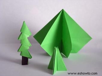 Árbol de Navidad de origami