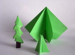 Árbol de Navidad de origami