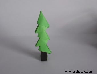 Árbol de Navidad de origami